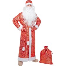 New Year! Santa Claus carnival costume, brocade, p. 56-58