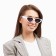 Sunglasses "OneSun", UV 400, pipe 14 cm, width 15 cm, lens 4.2 x 6.5 cm, white