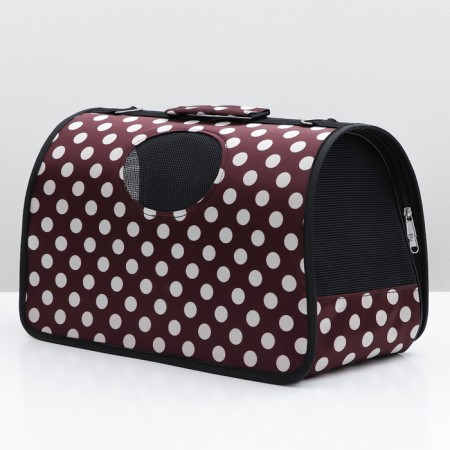 Bag - carrying for animals "peas", brown, size m, 40 x 21 x 27 cm-2
