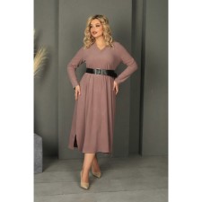 Female dress, size 52, beige color