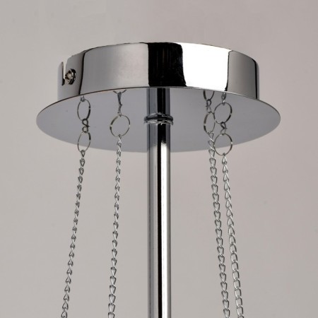 Ceiling chandelier "Federica", 5x40W E14, chrome 64x64x60 cm-3