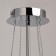 Ceiling chandelier "Federica", 5x40W E14, chrome 64x64x60 cm