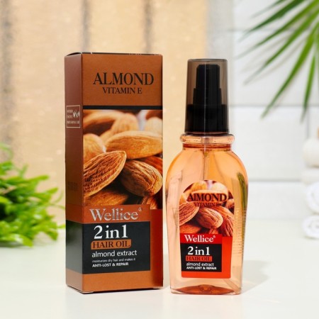 Professional hair oil with almonds 2 in 1, 120 ml
