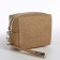 Lightning cosmetic bag, dark beige color