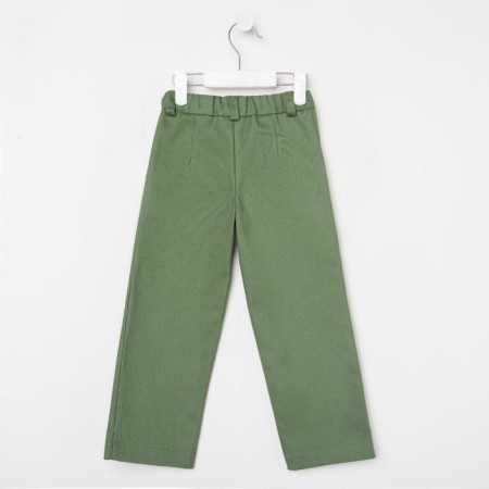Pants for the boy Minaku: Casual Collection Kids, olive color, height 104-4