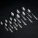 Set of cutlery "Slav", 24 items, thickness 1.2 mm, silver color