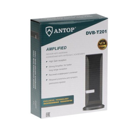 Antenna Antop DVB-T201, indoor, active, 32 DBI, DMV+Fm-4