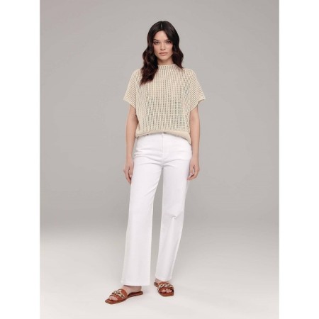 Women's jeans Conte Elegant Wide Leg, Size S, White color-3
