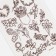 Water -soluble sticker for embroidery "flowers", 15*21 cm