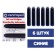 Centropen feathers for feathers of the Centropen 0019/06, 6 pieces, blue ink