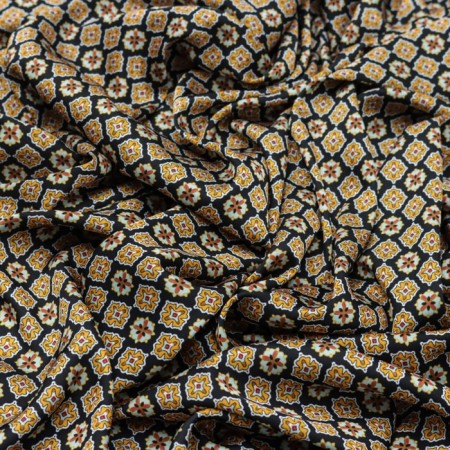 Payer satin fabric, width 150 cm, orange color