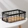 Universal basket Savanna "Aesthetics", 25 × 18.3 × 10 cm, black color