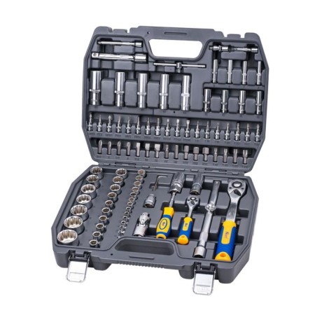 The instrument set Kraft KT700871, 1/2 ", 1/4" 12-sided heads, 95 items
