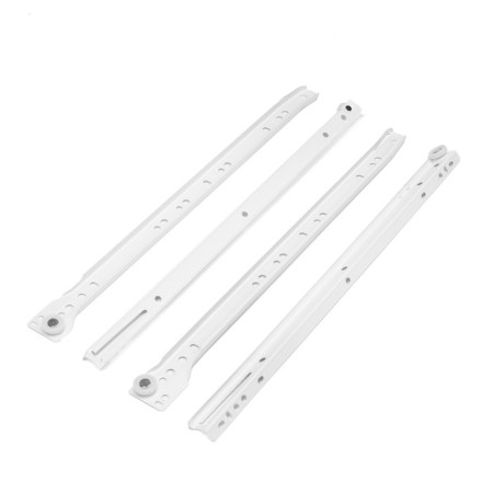 Roller guides tundra, l = 400 mm, thickness 0.8 mm, white, 2 pcs.