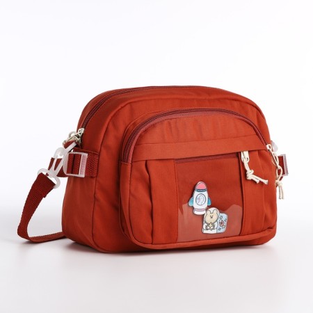 Youth bag with lightning, brown color-2