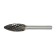 Bordra tundra Type H Ellipsoid, 12 x 32 mm, shank 6 mm