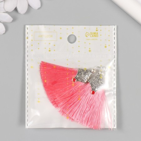 Decor for creativity Textile "Brush East" Coral set 2 pcs 1.6x4.5 cm-3