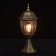 Fabur lamp, 95W E27, black color, gold, IP44