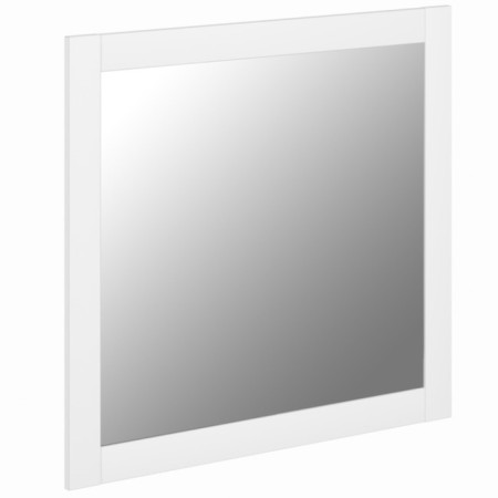 Square wall mirror "Sirius", 782 × 782 mm, white color-1