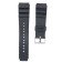 22 mm watch strap, silicone, L-22 cm, black
