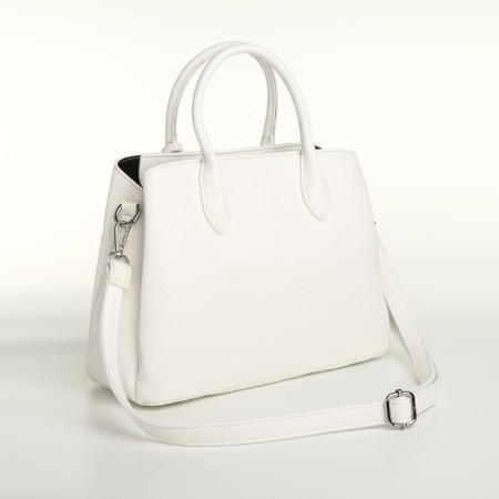 Women's bag on magnet Textura, average size, white color-3