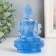 Souvenir Polystone "Buddha Varada Mudra - Greeting" Blue 13 cm