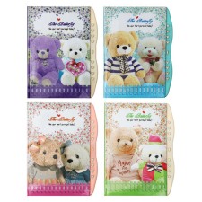 Notebook Gift Book on the castle, A6+, 48 sheets, Mishka line, mix