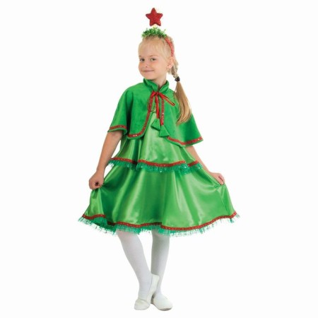Carnival costumes "Christmas tree", 2 -jas sundress, pile, rim with a star, river 64, height 128 cm