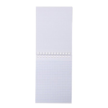 Notepad A6, 40 sheets, in a cage, on a crest, Metallic "Mint", Bumvinyl cover, OFSET block-1