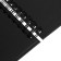 Sketchbook B5, 30 black sheets, density 240 grams, solid cover on the crest of black
