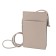 Bag women, genuine leather, beige 22x13x6 cm