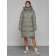 Coat insulated winter female, size 42, green color