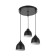 Lamp "LASA" 3he27 40W black 30x30x10-110 cm