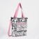 SCOPER with lightning, external pocket, white/pink color