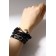 Bracelet Skin "Hope", black color, d = 7.5 cm
