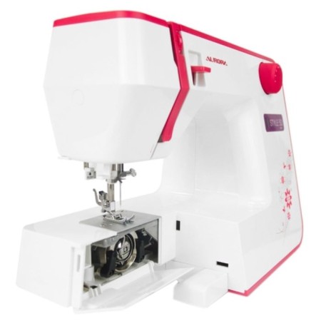 Sewing machine Aurora Style 50, 70 watts, 12 operations, automatic, white-pink-1