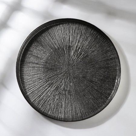 Serving dish "Link", d = 28 cm, silver color