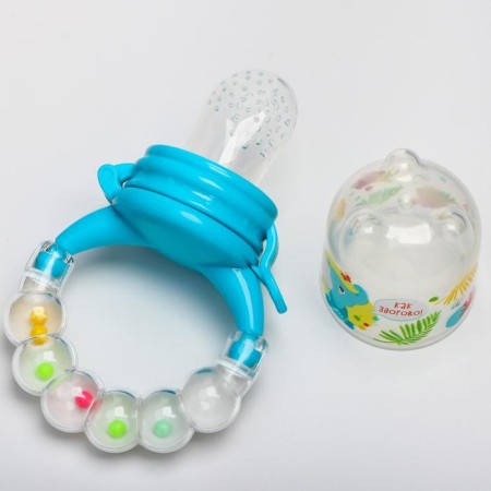 Nibbler for feeding "Elephant", with silicone mesh, blue color, rr m-sink m-2