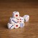 Playing bones, board games, 1.8 x 1.8 cm, packing 100 pcs