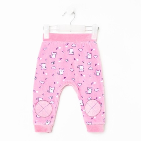 Pants are children, dark pink color, height 74 cm