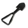 Tourist shovel, l = 47 cm, folding, saw, metal stalk, with a pen, in a case, Greengo