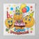 Two -layer paper napkins “Happy Birthday”, emoticons and cake, 33x33, 20 pcs.