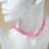 Chocker "chain" cartoons, pink color, l = 30 cm