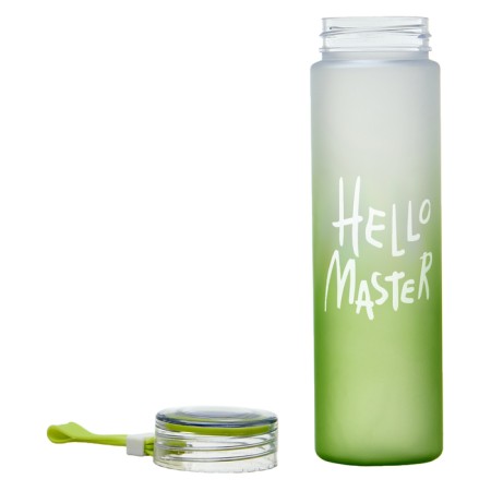 Water bottle, 500 ml Hello Master, 22 x 6 cm, green-1