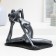 Figure "Frog Yoga on Twine" 16x21x11cm, silver