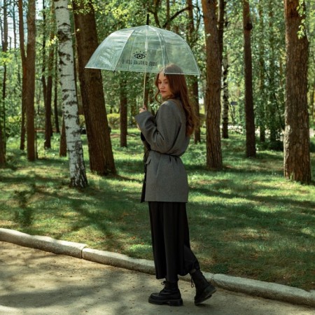 Umbrella female dome "I see you through and through", 8 spokes, d = 88 cm, transparent-5