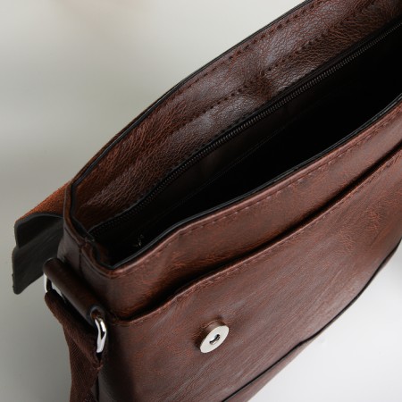 Male bag, brown color-4