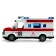 The radio -controlled ambulance machine, lighting effects, works from batteries