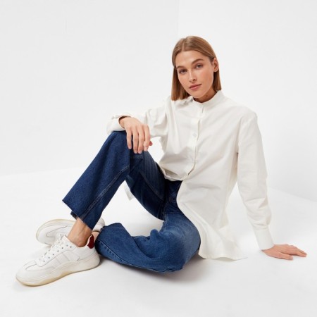 Women's shirt Minaku: Casual Collection Color White, rr 46-4