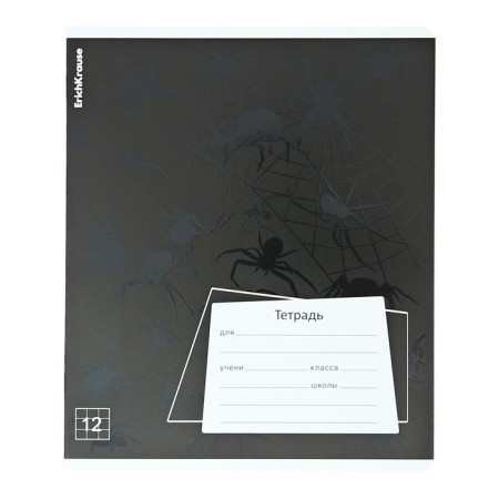 Notebook of 12 sheets in the Erichkrause "Black Pattern", selective UV-lace-9